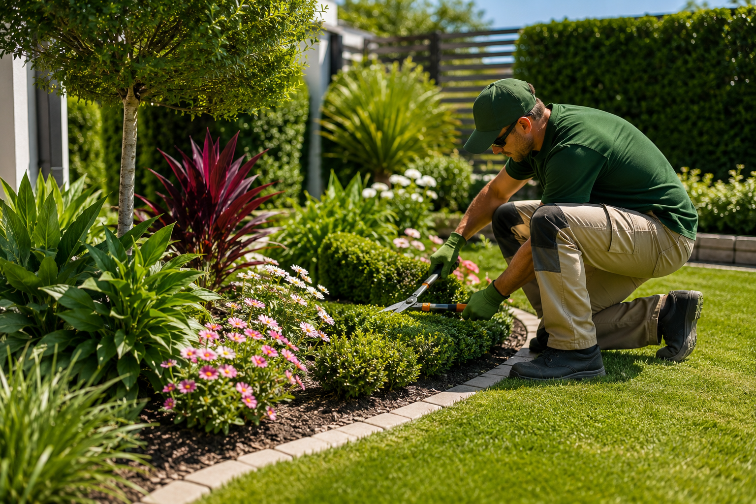 Garden services and hedge trimming
