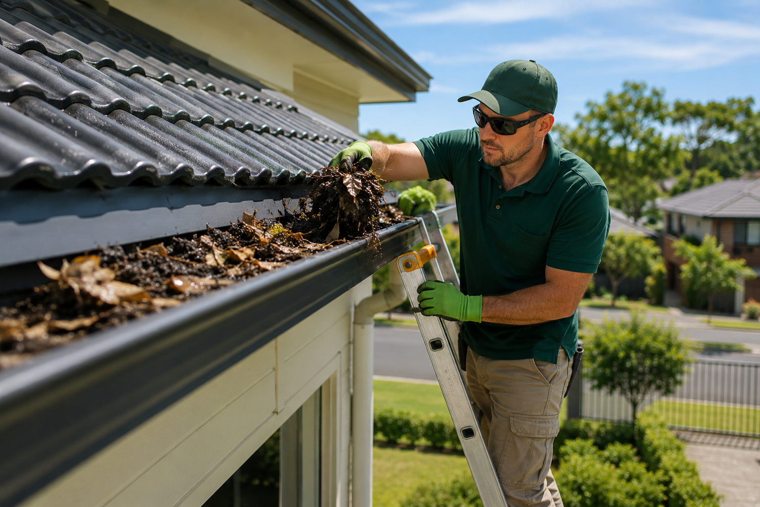 Professional gutter cleaning service